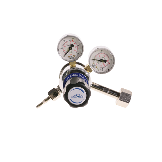 Regülatör Oksijen Çift Kademeli Özel Gaz Regülatörü Linde (0-1,5 bar)