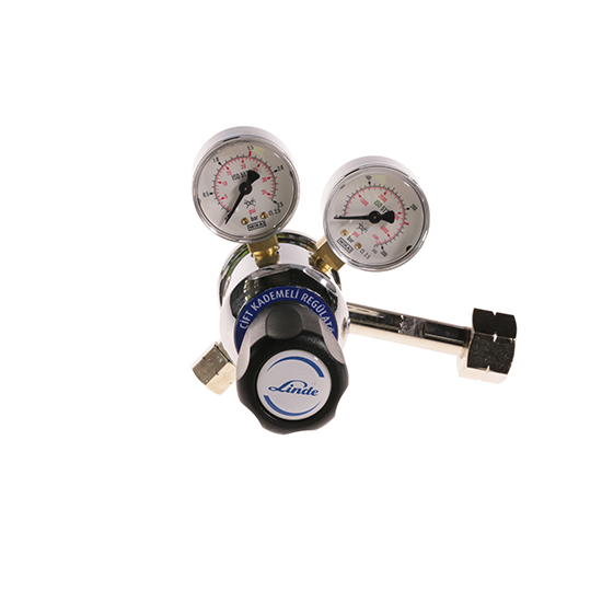 Regülatör Oksijen Çift Kademeli Özel Gaz Regülatörü Linde (0-10 bar)